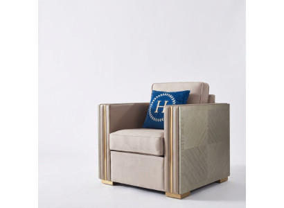 Meuble de fauteuil de luxe pour salon canapé une place canapé en cuir club d'hôtel.
