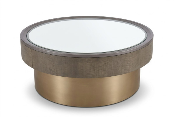 Table basse design ronde en verre Table ronde Tables d'appoint Canapé rond