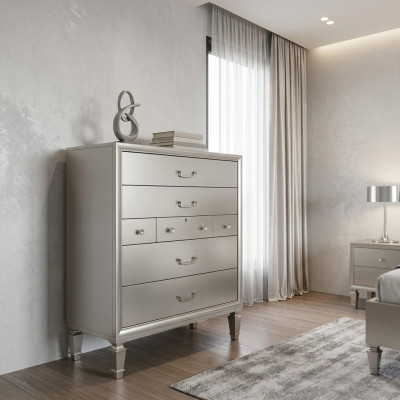 Meubles de luxe Coffres de tiroirs en or Armoire commode Armoire en bois Salon