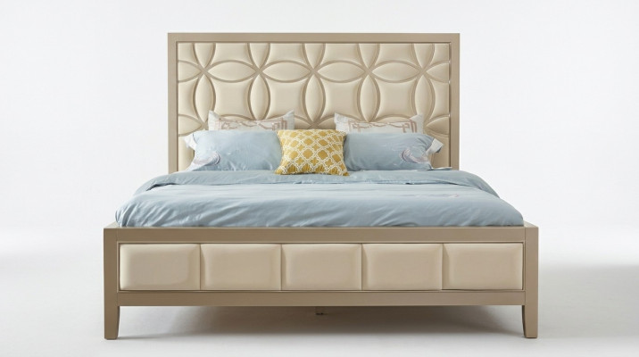 Chambre Lit de luxe Lits doubles Bois 180x200cm Lit royal de luxe