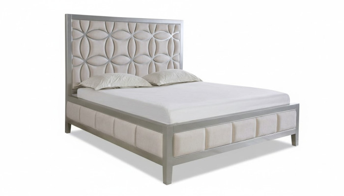 Lits doubles Lit royal Décoration de chambre Lit moderne en bois 180x200cm