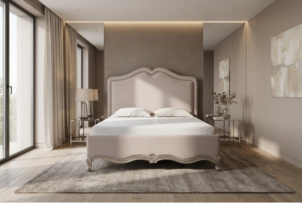 Lits d'hôtel de luxe Design de lit double en bois Classique s 180x200 Chambre