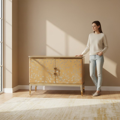 Commode Design Style Mobilier Salon Buffet de Luxe Armoires Penderie Bois