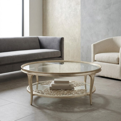Table basse au design rond, table designer moderne pour salon, nouvelle table d'appoint.