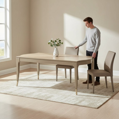 Table de design de luxe Salle à manger Mobilier de style italien Tables Table en bois