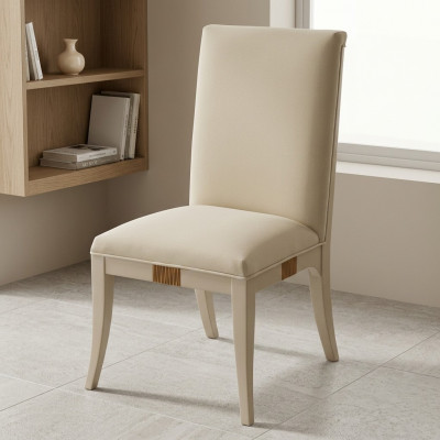 Chaise en cuir Fauteuil Rembourrage Chaise de luxe Chaise design Salle à manger Chaises en bois