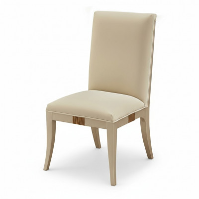 Chaise en cuir Fauteuil Rembourrage Chaise de luxe Chaise design Salle à manger Chaises en bois