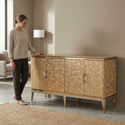 Commode Buffet Commode de luxe en bois Design de chambre