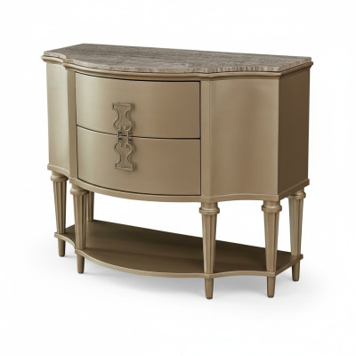 Commode élégante Commode ronde Commode en marbre Mobilier de designer de luxe
