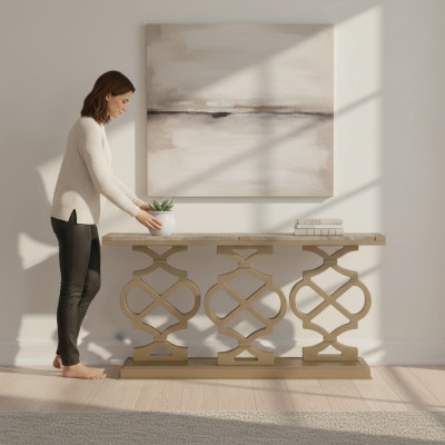 Table console en bois design Table Console Tables de maquillage