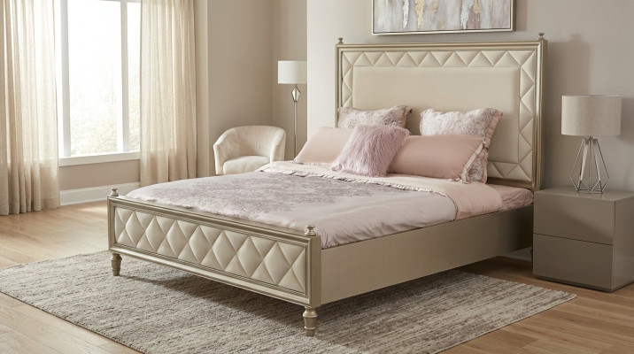 Classique lit Lit double Designer Cuir Hôtel Literie Lits Textile Mariage