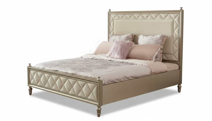 Classique lit Lit double Designer Cuir Hôtel Literie Lits Textile Mariage