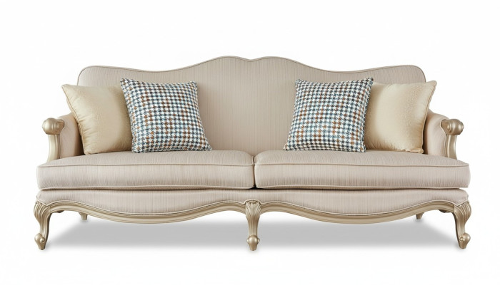 Ensemble de canapé Luxe Ensemble 3+1+1 Fauteuil Mobilier Italien Canapé 3 places Suite