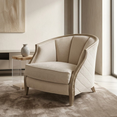 Fauteuil Designer classique Lounge Club Meuble fauteuil single Seater italien