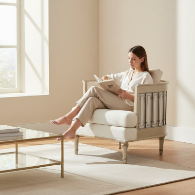 Chaises longues Canapé Mobilier d'hôtel Fauteuil simple Chaise royale Trône