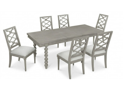 Ensemble de fauteuils en cuir design de luxe 6 chaises avec assise rembourrée.