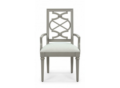 Chaise de design de luxe avec accoudoirs, meuble textile réel siège 1 place en bois.