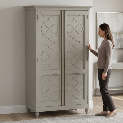 Armoires Portemanteau en bois Meubles Design Garde-robe en bois à 2 portes