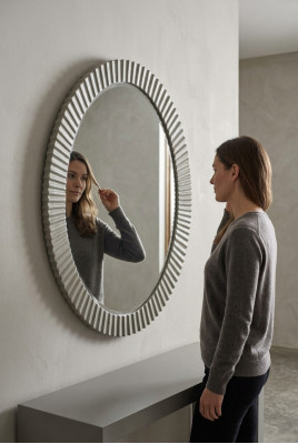 Miroir Miroir de salle de bain ovale miroir de salle de bain miroir suspendu miroir mural