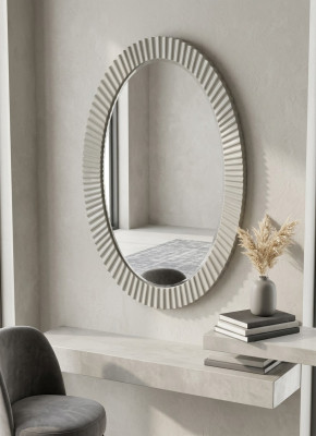 Miroir Miroir de salle de bain ovale miroir de salle de bain miroir suspendu miroir mural