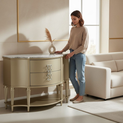 Commode de luxe Buffet moderne Armoire Mobilier décoratif Salon