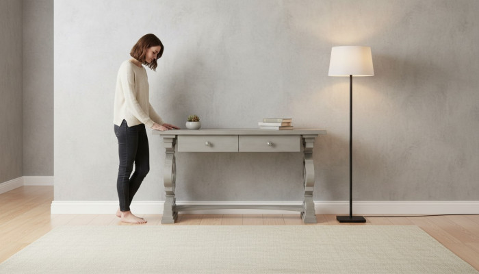 Console table Design Holztisch Konsole Dekoration Konsolentische Schminktisch
