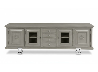 Buffet de luxe pour la télévision, meuble bas pour la télévision, armoire XXL, table de salon en bois pour l'hôtel du salon.