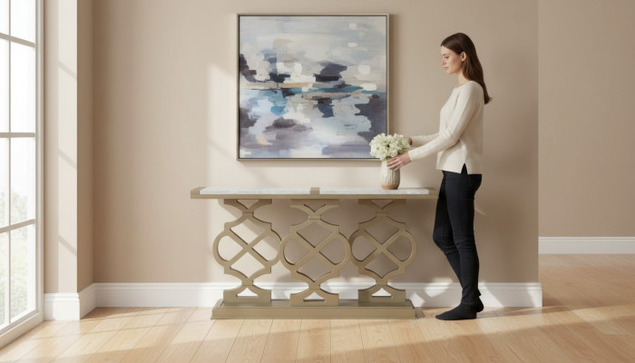 Table console Design Table en bois Console Tables console Table de luxe