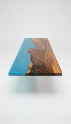 Design Table Moderne Mer Fluss Möbel Tische Esstisch Tische Epoxid