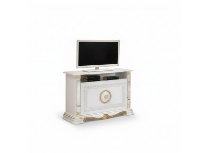 Armoire de télévision blanche, étagère, armoires, meubles de style italien, commodes, buffet