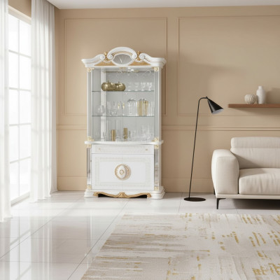 Vitrine Italienne de meubles de luxe présentoirs armoires commode armoire en verre design.