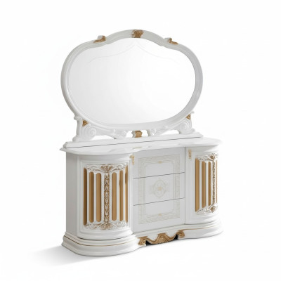 Commode classique avec miroir Buffet xxl Armoire Buffet Meubles Italiens