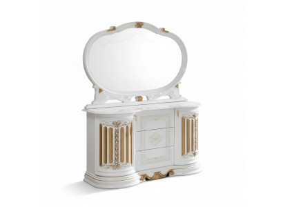 Commode classique avec miroir Buffet xxl Armoire Buffet Meubles Italiens