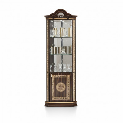 Armoire d'angle vitrée Armoire Armoire d'angle Armoires Meubles Vitrine Design Mobilier Étagères neuf