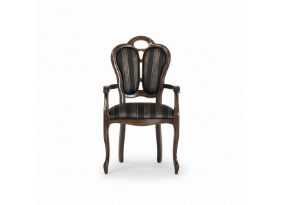 Chaise avec accoudoir Chaise design de luxe Meuble textile Fauteuil une place Fauteuil en bois neuf