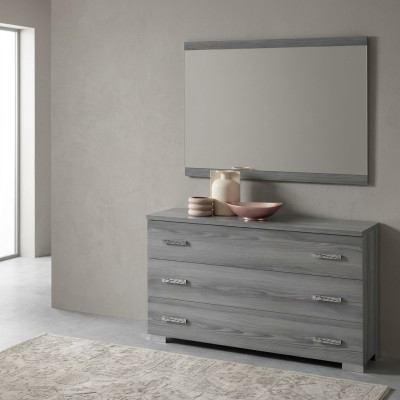 Commode Miroir Design Meuble Console Bois Armoire Portemanteau Buffet Buffet