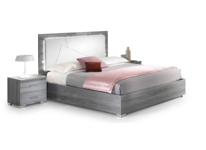 Ensemble de chambre à coucher Lit 2x Tables de chevet 3 pièces. Meubles italiens Hôtel de luxe neuf