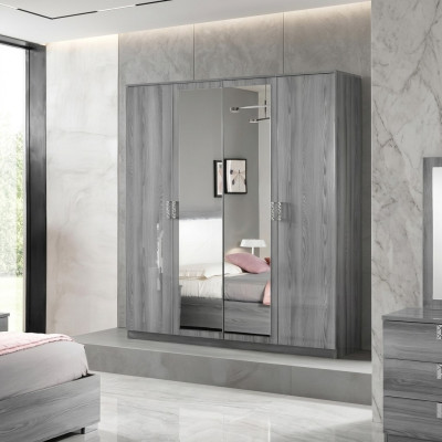 Armoires Armoire Murale 4 Portes Mobilier en Bois Chambre à Coucher nouveau
