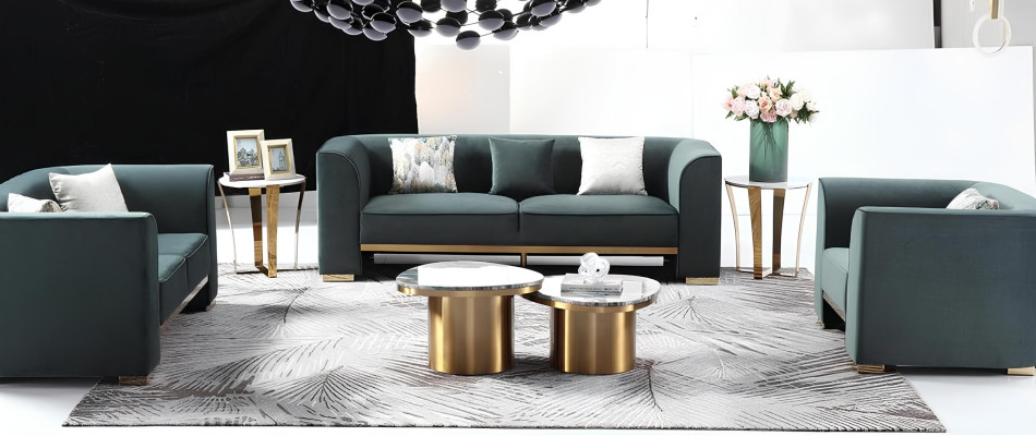 Table basse ronde design Table basse de salon Table basse Table de canapé Côté en marbre