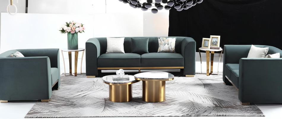 Table basse ronde design Table basse de salon Table basse Table de canapé Côté en marbre