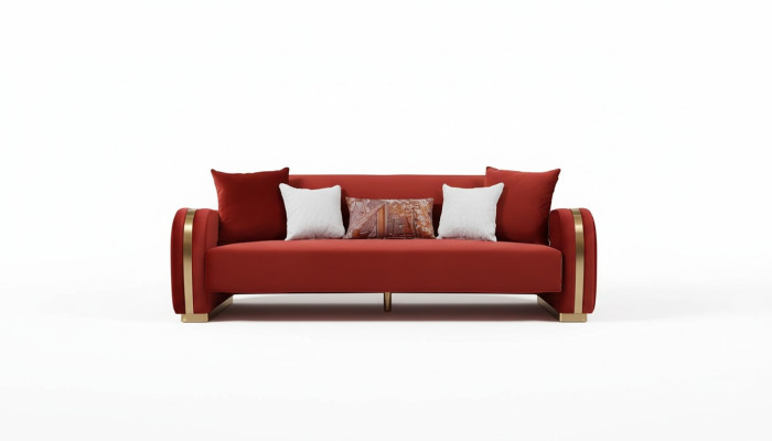 Canapé trois places Tissu Design Canapé 3 places Tissus Canapé Mobilier nouveau