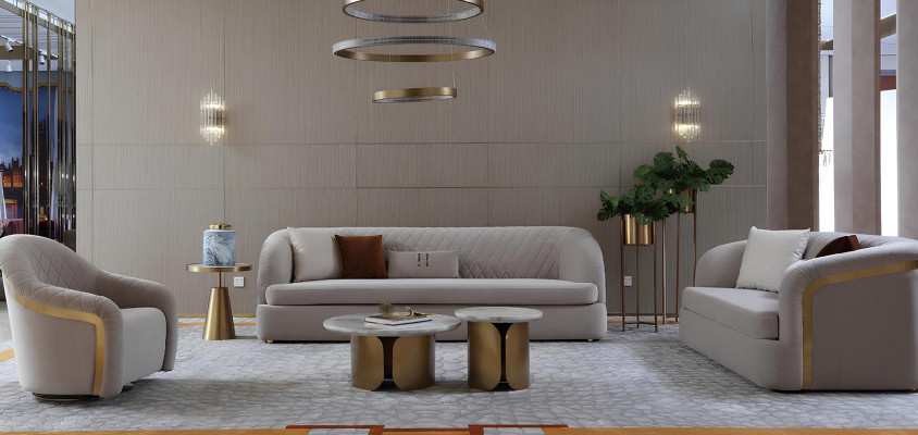 Ensemble de canapés 3 places 2 places 1 place Design Groupe de canapés Canapé Moderne Luxueux Neuf