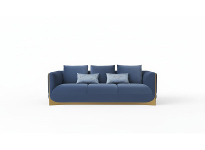 Canapé trois places. Design de rembourrage. Canapé moderne à 3 places. Meubles de luxe pour la chambre.
