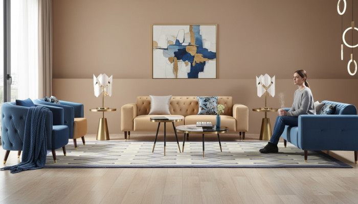 Table basse Salon de luxe Table Basse Design Tables Style Mobilier neuf 2 pièces