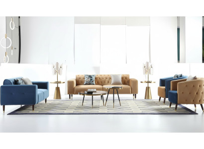 Canapé Three Seater Rembourrage Design Canapé Moderne 3 Places Canapé Mobilier de Salle Neuf