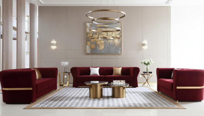 Ensemble de canapé 4+3+2 places Canapé Canapé d'angle Salon Suite Design Canapé Moderne Nouveau