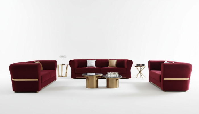 Ensemble de canapé 4+3+2 places Canapé Canapé d'angle Salon Suite Design Canapé Moderne Nouveau