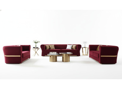 Canapé trois places Design Tissu Moderne 242 x 93 Canapé de salon Mobilier de chambre
