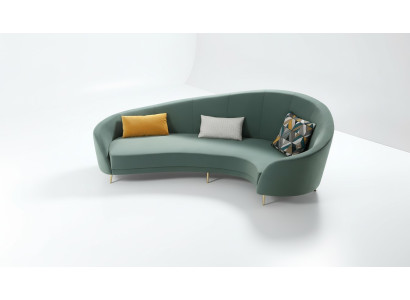 Sofa rond Canapé moderne Paysage vivant Mobilier de salon Canapé design Canapé d'angle rond