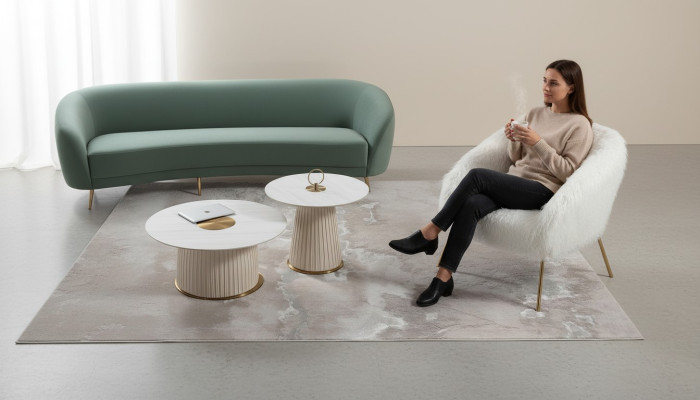 Luxueux chaises de meubles design, fauteuil armchair en textile de design moderne pour le salon, nouvelle salle de séjour lounge.